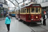 Christchurch Tramway Linie mit Triebwagen 244 am Christchurch Tramway (2023)