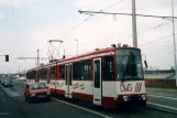 Duisburg Regionallinie 901 mit Gelenkwagen 1027 am Königstraße Mülheim an der Ruhr (2004)