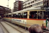 Düsseldorf Straßenbahnlinie 705 am Hauptbahnhof (1981)