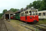 Erezée mit Triebwagen AR 133 "Francais" vor Tramway Touristique de l'Aisne (2014)