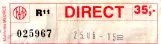 Erwachsenkarte für Gesellschaft für zwischengemeindlichen Verkehr zu Brüssel (MIVB/STIB) (1990)