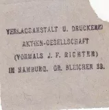 Erwachsenkarte für Hamburger Hochbahn (HHA), die Rückseite (1921)