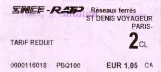 Erwachsenkarte: St Denis Voyageur Paris
 (2007)