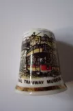 Fingerhut: Crich Museumslinie mit Doppelstocktriebwagen 45nah Bowes-Lyon Bridge (2010)