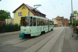 Frankfurt (Oder) Straßenbahnlinie 1 mit Gelenkwagen 209 am Lebuser Vorstadt (2008)