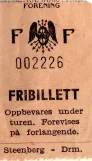 Freikarte für Oslo Verkehrsmuseum Vognhall 5 (1995)