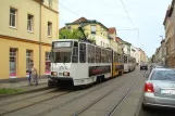 Gera Straßenbahnlinie 3 mit Gelenkwagen 309 am Oststraße (2015)