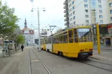 Gera Straßenbahnlinie 3 mit Gelenkwagen 311 am Heinrichstraße (2014)