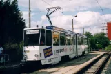 Görlitz Straßenbahnlinie 1 mit Gelenkwagen 302 am Virchowstr. (2004)