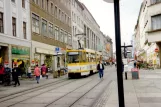 Görlitz Straßenbahnlinie 2 mit Gelenkwagen 4nah Postplatz (1993)