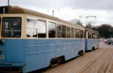 Göteborg Straßenbahnlinie 1 mit Beiwagen 463 auf Södra Allégatan (1962)