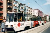 Gorzów Wielkopolski Straßenbahnlinie 1 mit Triebwagen 119 am Katedra (2004)