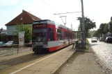 Halle (Saale) Zusätzliche Regionlinie 15 mit Niederflurgelenkwagen 623 am Naumburger Straße (2014)