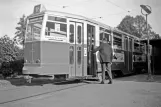 Hamburg Straßenbahnlinie 18 mit Beiwagen 4484 auf Eppendorfer Marktplatz (1965)