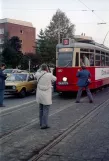 Hamburg Straßenbahnlinie 2 mit Triebwagen 3657 auf Lokstedter Steindamm (1978)