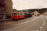 Han-sur-Lesse Grotte de Han mit Triebwagen AR159 am Han-sur-Lesse (1981)