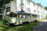 Hannover Hohenfelser Wald mit Triebwagen 1008 nahe bei Lager- und Abstelhalle (2014)