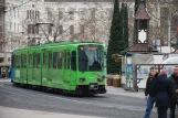 Hannover Straßenbahnlinie 10 mit Gelenkwagen 6195 auf Ernst-August-Platz (2013)