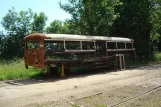 Hannover Triebwagen LT 4 draußen Straßenbahn-Museum (2014)