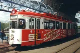 Heidelberg Straßenbahnlinie 24 mit Gelenkwagen 222 am Rohrbach Süd (1998)