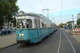 Heidelberg Straßenbahnlinie 24 mit Gelenkwagen 243 am HD Hauptbahnhof (2009)