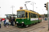 Helsinki Straßenbahnlinie 2 mit Gelenkwagen 33 am Kauppatori/Salutorget (2008)