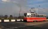 Jenakijewe Straßenbahnlinie 1 mit Triebwagen 033 auf Lenina Prospekt (2011)