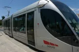 Jerusalem Stadtbahn Linie L1 mit Stadtbahnwagen 002 auf Damascus Gate (2012)