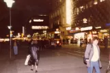 Kassel Straßenbahnlinie 5 mit Gelenkwagen 355 auf Friedrichsplatz (1988)