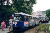 Kattowitz Straßenbahnlinie T11 mit Gelenkwagen 209 am Chorzów Metalowcow (2004)