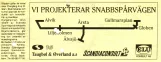 Kinderkarte für Djurgårdslinjen 7N, die Rückseite (1992)