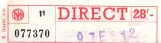 Kinderkarte für Gesellschaft für zwischengemeindlichen Verkehr zu Brüssel (MIVB/STIB) (1990)