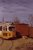 Kopenhagen Straßenbahnlinie 5 mit Gelenkwagen 898 am Formosavej (1972)