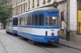 Krakau Straßenbahnlinie 1 mit Beiwagen 564 auf Dominikańska (2011)