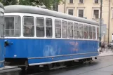 Krakau Straßenbahnlinie 1 mit Beiwagen 599 am Plac Wszystkich Świętych (2011)