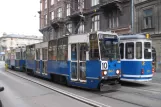 Krakau Straßenbahnlinie 10 mit Triebwagen 802 am Stradom (2011)