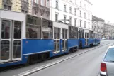 Krakau Straßenbahnlinie 10 mit Triebwagen 803nah Stradom (2011)
