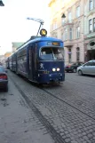 Krakau Straßenbahnlinie 14 mit Gelenkwagen 127 auf Dominikańska (2011)