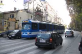 Krakau Straßenbahnlinie 19 mit Gelenkwagen 3043 auf Świętej Gertrudy (2011)