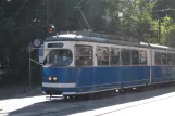 Krakau Straßenbahnlinie 2 mit Gelenkwagen 152 auf Juliana Dunajewskiego (2011)