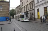 Krakau Straßenbahnlinie 3 mit Niederflurgelenkwagen 2015 auf Dominikańska (2011)