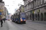 Krakau Straßenbahnlinie 3 mit Triebwagen 360nah Plac Wolnica (2011)