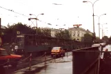 Krakau Straßenbahnlinie 4 mit Triebwagen 469 auf Uliga Lubiez (1984)