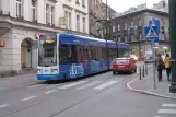 Krakau Straßenbahnlinie 7 mit Niederflurgelenkwagen 2012 auf Ulica Dluga (2011)