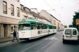 Krefeld Straßenbahnlinie 041 mit Gelenkwagen 810 am Klinikum (2007)