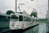 Linz Straßenbahnlinie 2 mit Gelenkwagen 79 am Hillerstraße (2004)