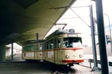 Ludwigshafen am Rhein Straßenbahnlinie 11 mit Gelenkwagen 147 am Berliner Platz (2003)