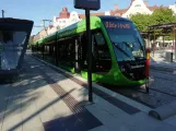 Lund Straßenbahnlinie 1 mit Niederflurgelenkwagen 03 (Blåtand) auf Lund C (2022)