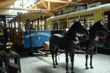 Luxemburg Pferdestraßenbahnwagen 7 auf Straßenbahn- und Busmuseum (2014)