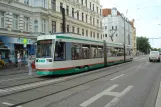 Magdeburg Straßenbahnlinie 1 mit Niederflurgelenkwagen 1315 am Arndtstraße (2014)